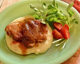 アップルソースでコク旨照り焼きチキン作り方7写真