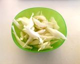 キャベツの芯のスープ♪中華味作り方2写真