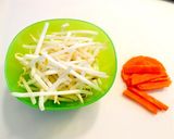 キャベツの芯のスープ♪中華味作り方4写真