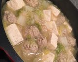 ♡白菜と豚肉のお団子スープ♡れんこん入り作り方10写真