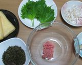 とんぶりともやしの包み煮作り方1写真