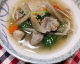 野菜たっぷり！鶏肉入りすまし汁♥作り方4写真