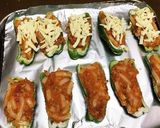 ピーマンのミートうどん詰め作り方3写真