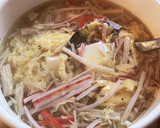☆豆腐とカニカマとえのきのスープ☆作り方4写真