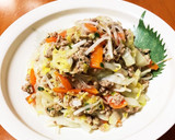 白菜と野菜たっぷりマロニーの中華炒め作り方7写真