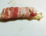 レンチン♥豚バラで豆腐とエノキ巻き♪作り方5写真