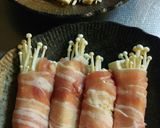 レンチン♥豚バラで豆腐とエノキ巻き♪作り方6写真