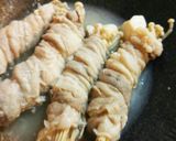 レンチン♥豚バラで豆腐とエノキ巻き♪作り方9写真