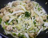 簡単！白菜と鶏肉のレモン醤油ソテー作り方4写真