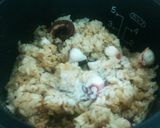 タコ、油揚げ、ショウガで炊いたタコ飯作り方7写真