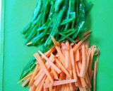 ☆彩りばっちり！鶏胸肉の野菜ロール☆作り方1写真
