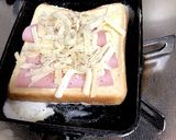 ハム・チーズ トースト 簡単作り方3写真