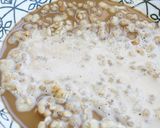 Xmas綿菓子＆フルグラにカフェオレかけ作り方3写真
