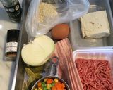 X'mas簡単豆腐入りミートローフ作り方1写真
