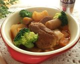 圧力鍋で♪豚肉と根菜のトマトソース煮作り方8写真
