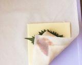 ささみチーズの春巻き☆大葉&梅肉作り方3写真