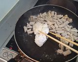 豚モツと青ネギの辛味噌焼き作り方5写真