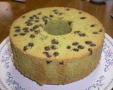 抹茶のシフォンケーキin甘納豆作り方7写真