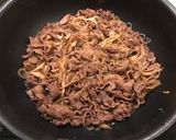 にんにく香る、舞茸効果でやわらか牛丼！作り方9写真