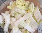 たっぷり白菜のペペロンチーノ風作り方3写真