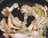 たっぷり白菜のペペロンチーノ風作り方4写真