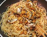 おろしドレとトマトソースでなめこパスタ作り方8写真