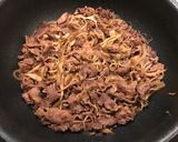 にんにく香る、舞茸効果でやわらか牛丼！作り方10写真