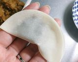 余ったカレー＆餃子の皮でナン風焼き餃子！作り方2写真
