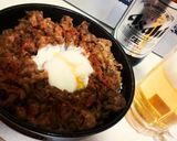 筋トレ飯：フレンチ風バター焦がし牛すき丼作り方7写真