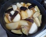 鶏手羽中と大根と茄子のトロトロゴマ煮作り方3写真