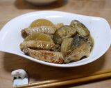 鶏手羽中と大根と茄子のトロトロゴマ煮作り方5写真