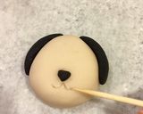 干支 練り切り 戌 (いぬ)作り方7写真