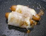 簡単！ふわふわ☆ウィンナーのチーズ肉巻き作り方3写真