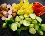 簡単！カラフル☆ホットサラダ作り方1写真