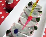 あやめ雪かぶとほうれん草のクリスマス作り方6写真