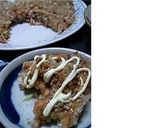 フライパンｄｅ大きなお好み焼き作り方7写真