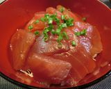 鮪中落ちのづけ丼作り方5写真