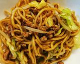 ひき肉焼きそば作り方3写真