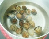 アサリの味噌汁、三つ葉添え(合わせ味噌)作り方3写真