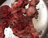 さつまいもと牛肉のオイスターソース煮作り方2写真