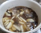 天然キノコ2種と芋2種の田舎風味噌煮作り方7写真