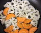 豚こま肉と根菜の甘酢炒め作り方2写真