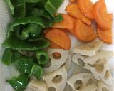 豚こま肉と根菜の甘酢炒め作り方4写真