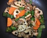 豚こま肉と根菜の甘酢炒め作り方10写真