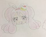プリキュア＊キュアホイップ＊キャラチョコ作り方1写真
