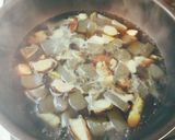 余った根菜♪こんにゃく鶏肉こっくり煮物☆作り方3写真