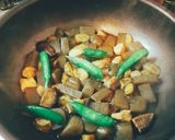 余った根菜♪こんにゃく鶏肉こっくり煮物☆作り方6写真