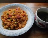 カレー炒飯(^^♪作り方4写真