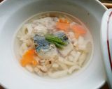 犬ご飯　いわしうどん作り方4写真