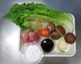白菜と鶏肉の治部煮作り方1写真